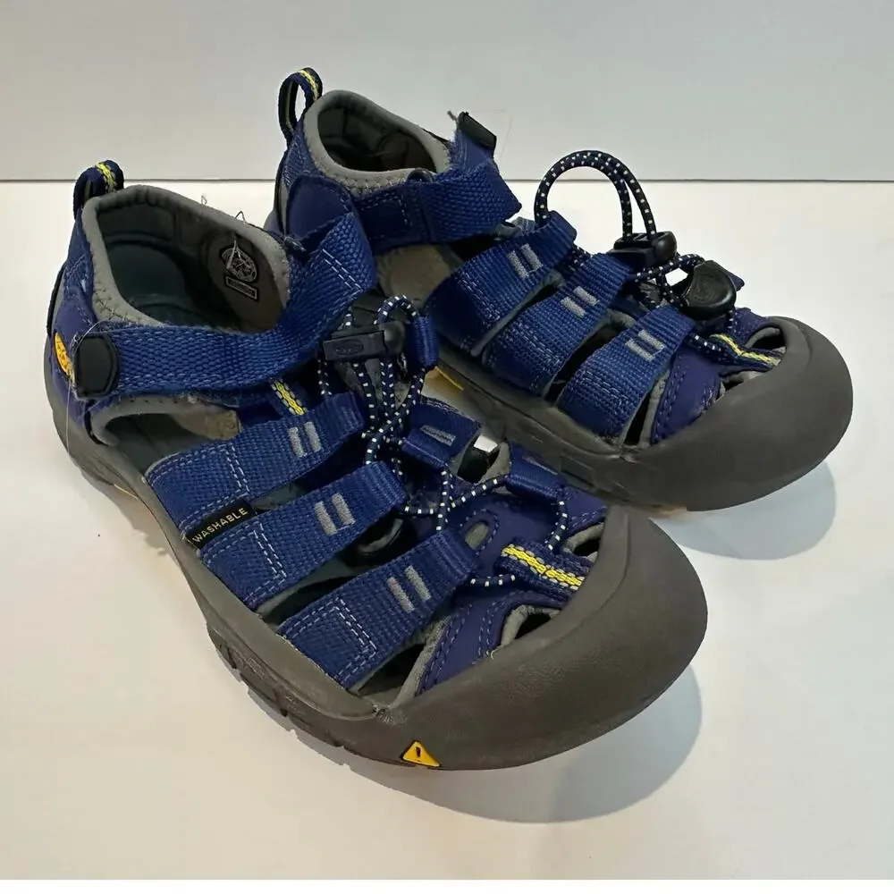 KEEN Newport H2 Waterproof Hiking Sandals Size 1 Blue Washable Outdoor Shoes